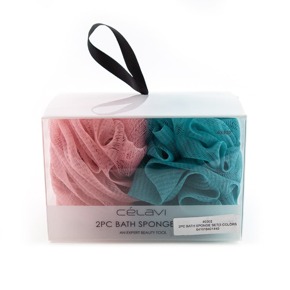 Celavi 2pc Bath Sponge Set