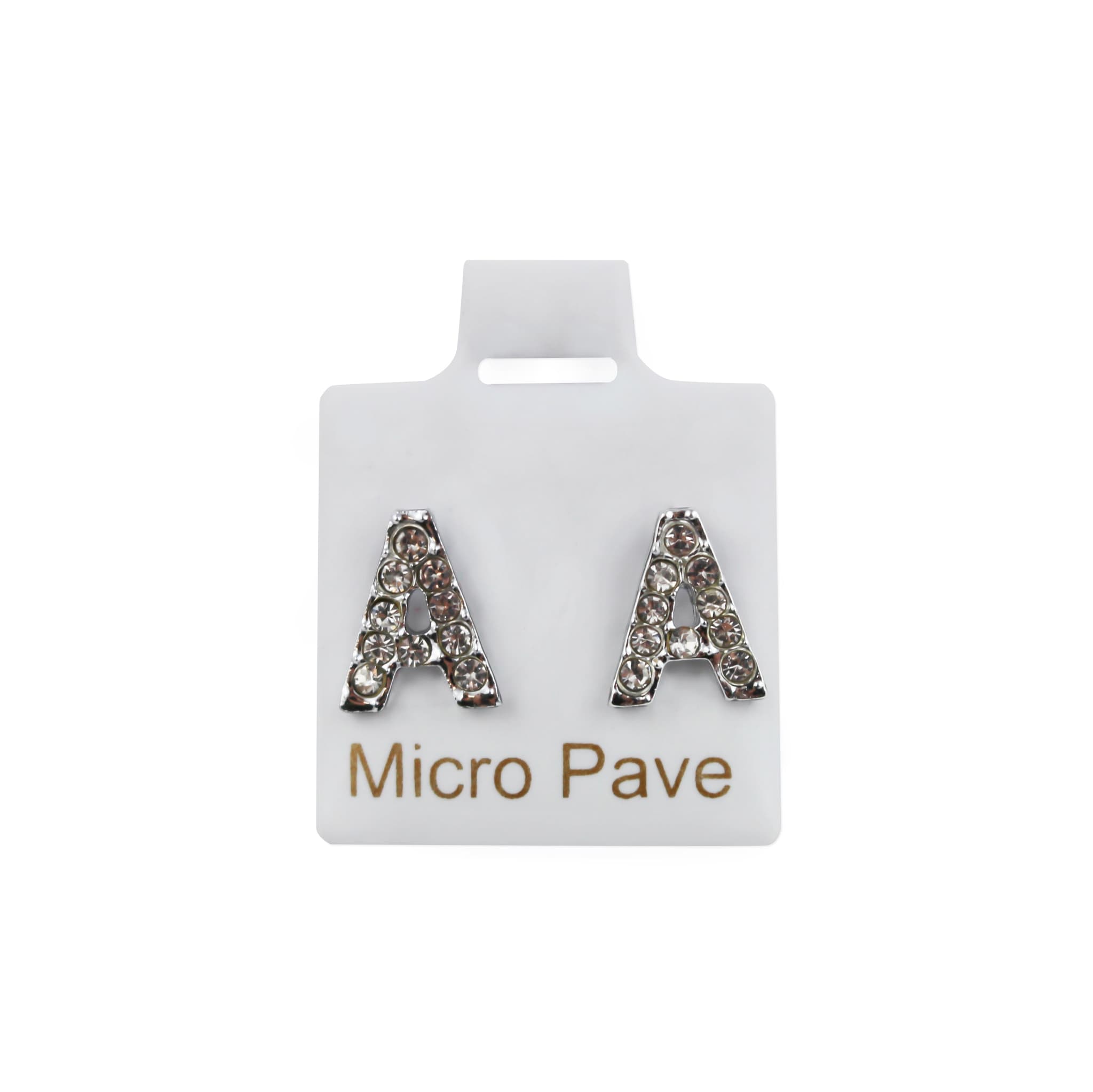 A Initial Stud Earringsz