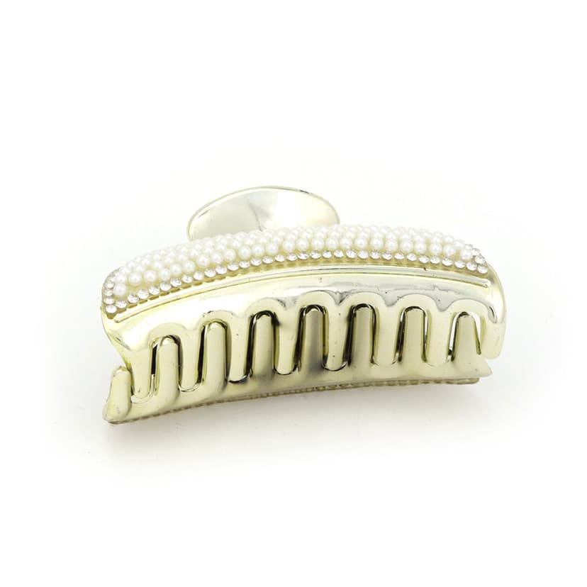Pearl & Metal Hair Claw