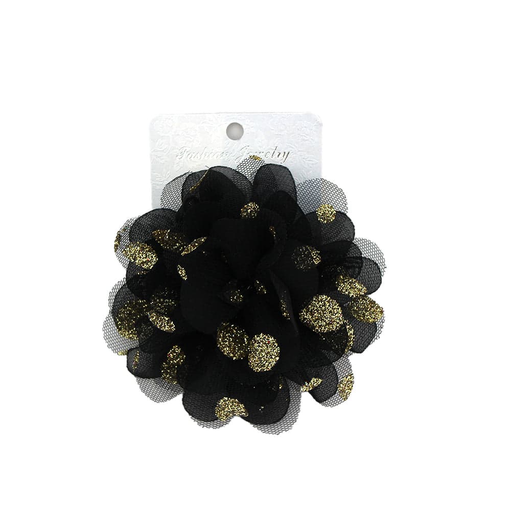 Fabric Flower Brooch and Hair Clip