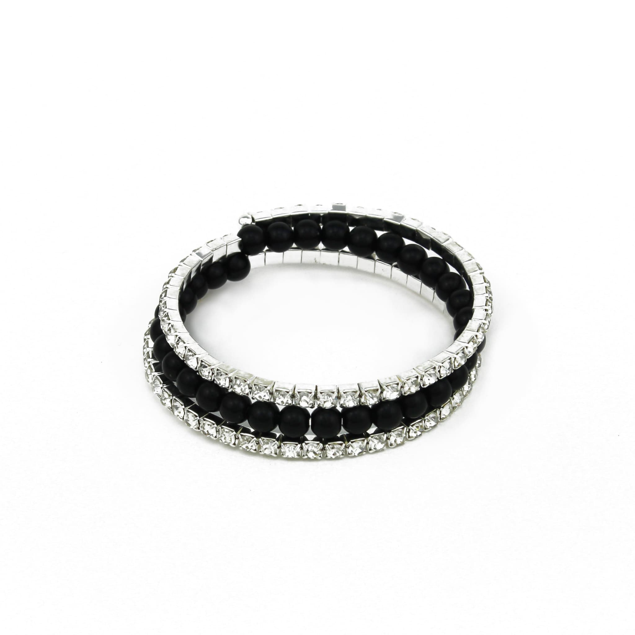 Black Pearl & CZ Bracelet