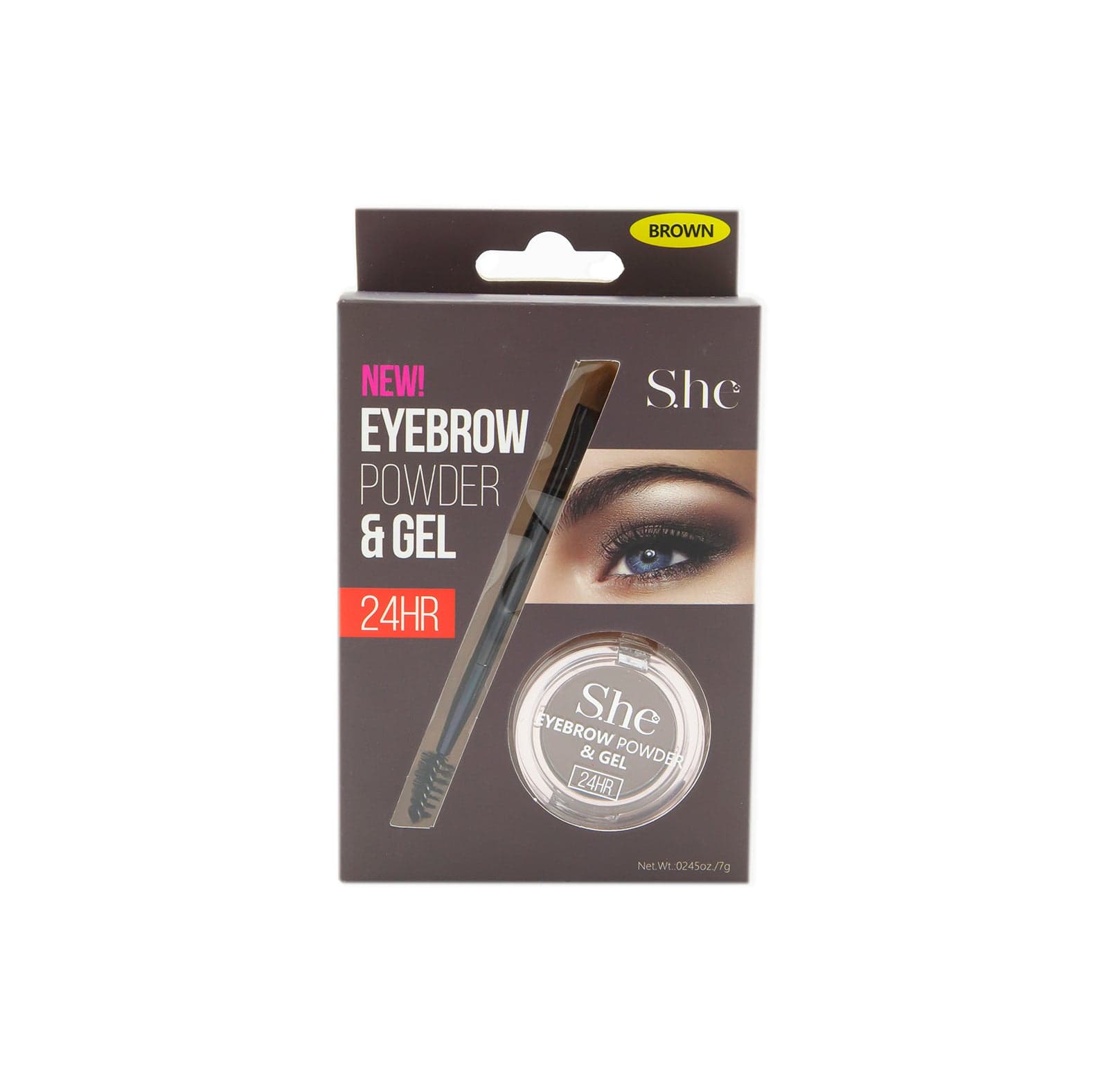 S.he EyeBrow Powder & Gel -Brown