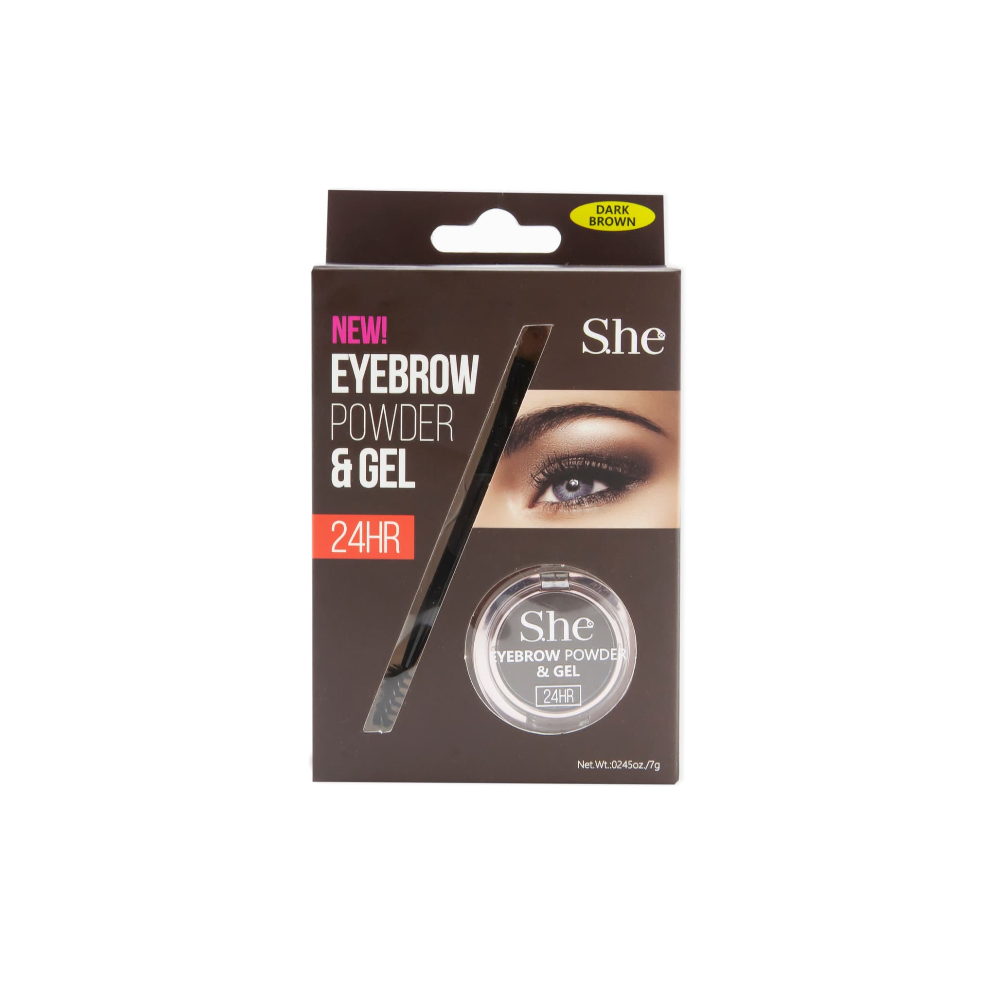 S.he EyeBrow Powder & Gel -Dark Brown