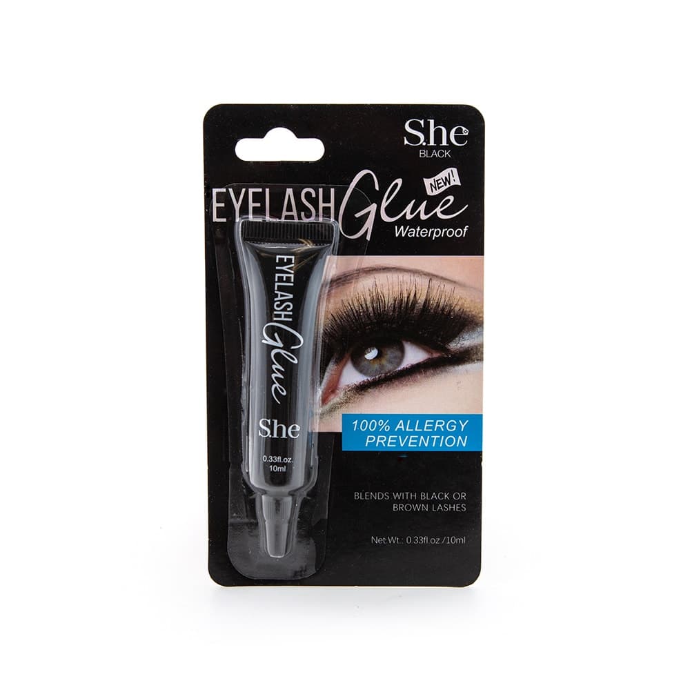S.he Black Waterproof Eyelash Glue