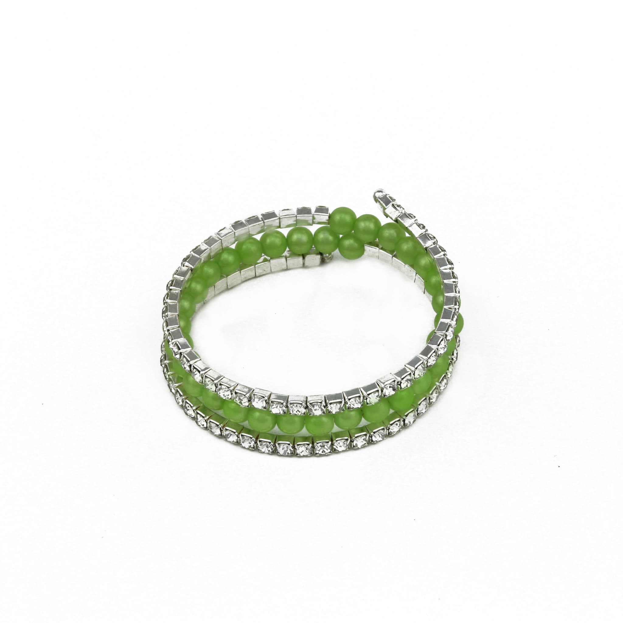 Green Pearl & CZ Bracelet