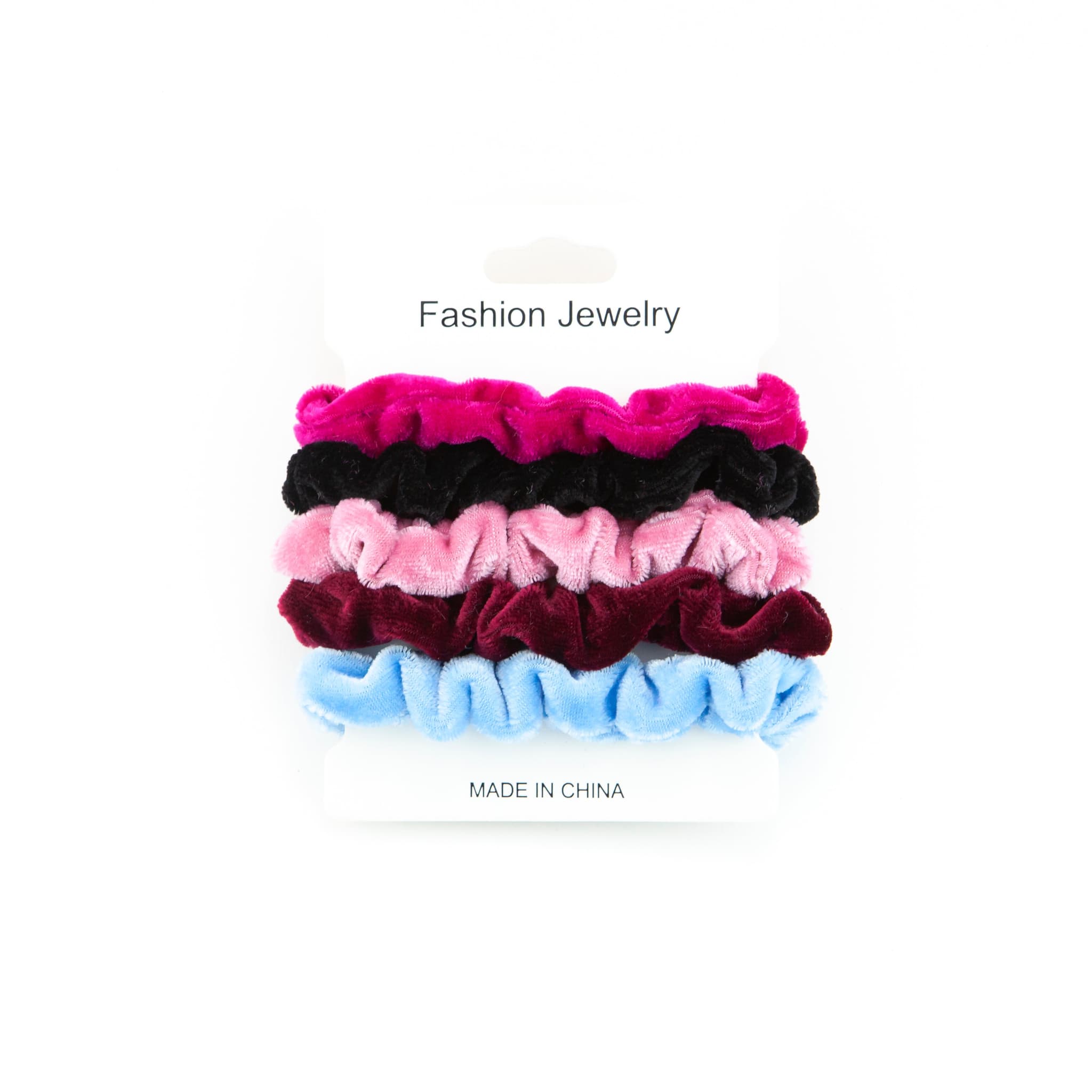 Velvet Hair Ties -Pack of 5