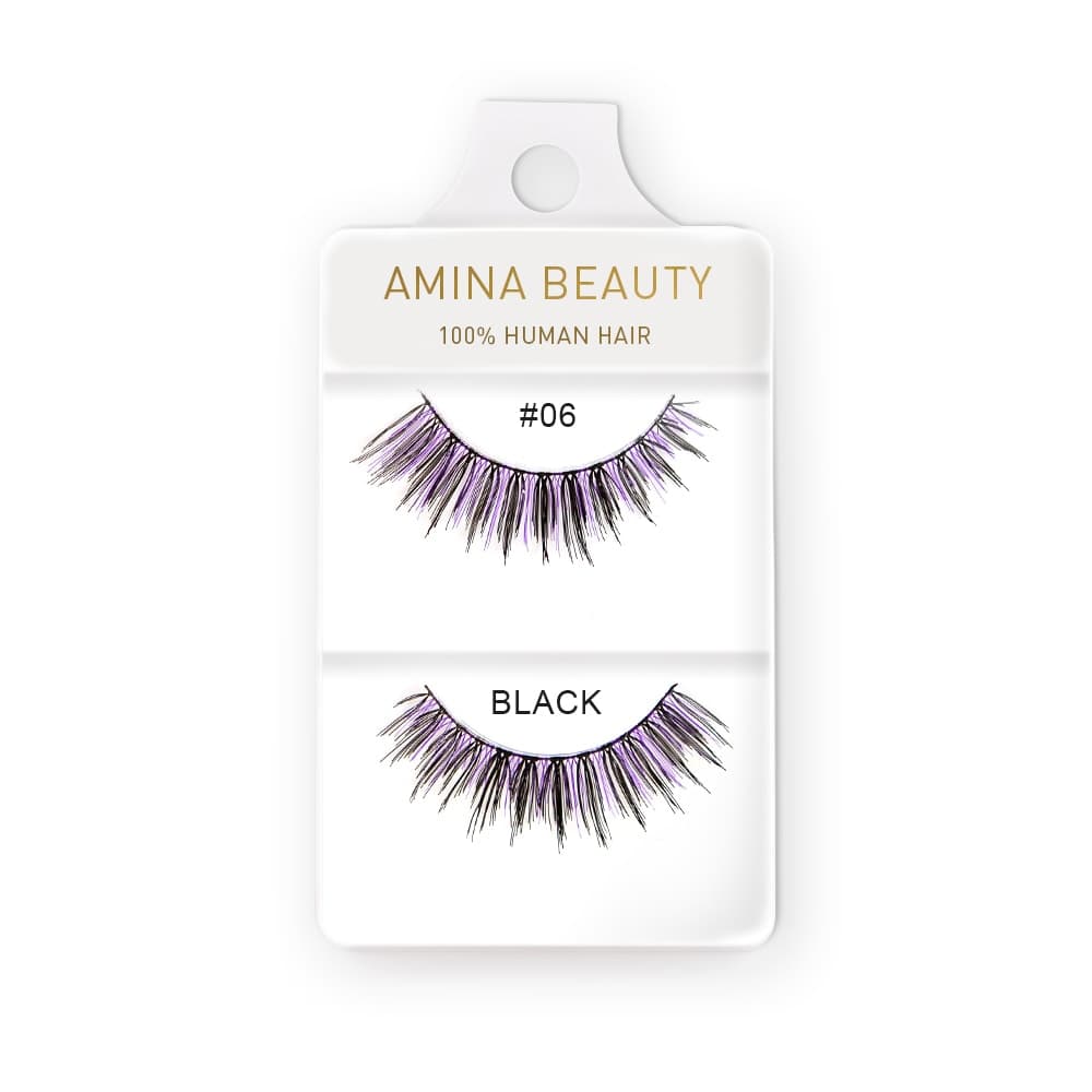 Amina Human Hair Eyelashes - Style 06