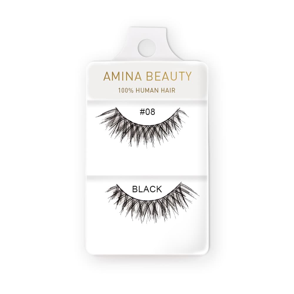 Amina Human Hair Eyelashes - Style 08