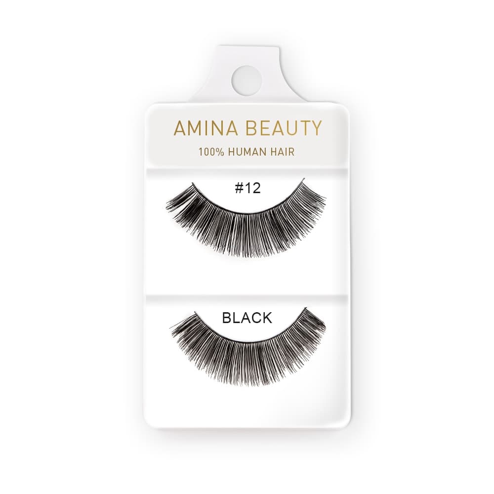 Amina Human Hair Eyelashes - Style 12