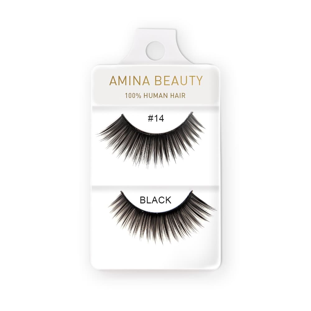 Amina Human Hair Eyelashes - Style 14