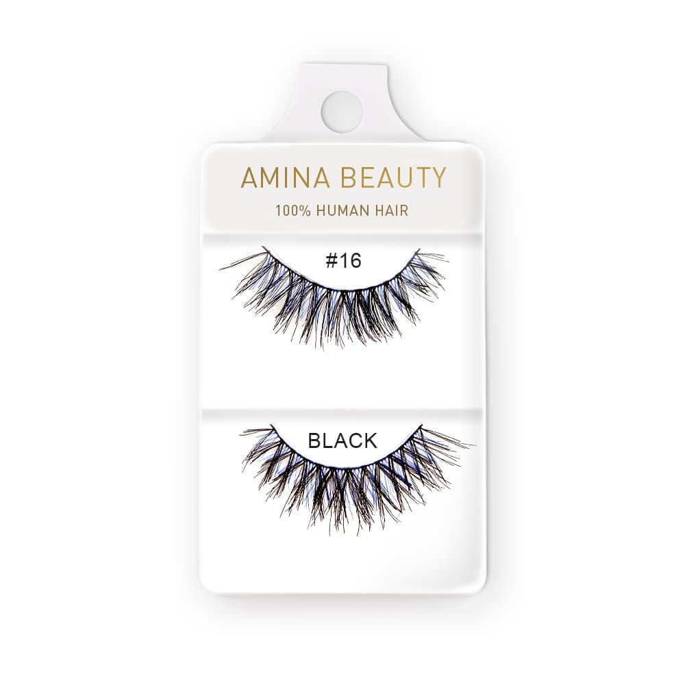 Amina Human Hair Eyelashes - Style 16