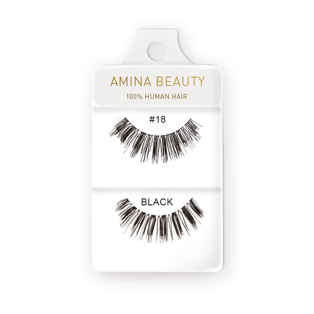 Amina Human Hair Eyelashes - Style 18