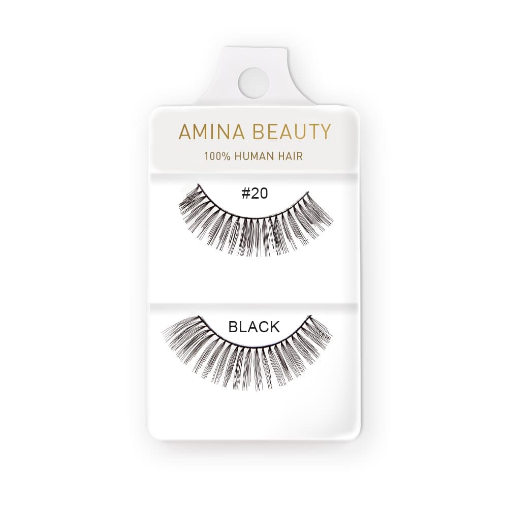 Amina Human Hair Eyelashes - Style 20