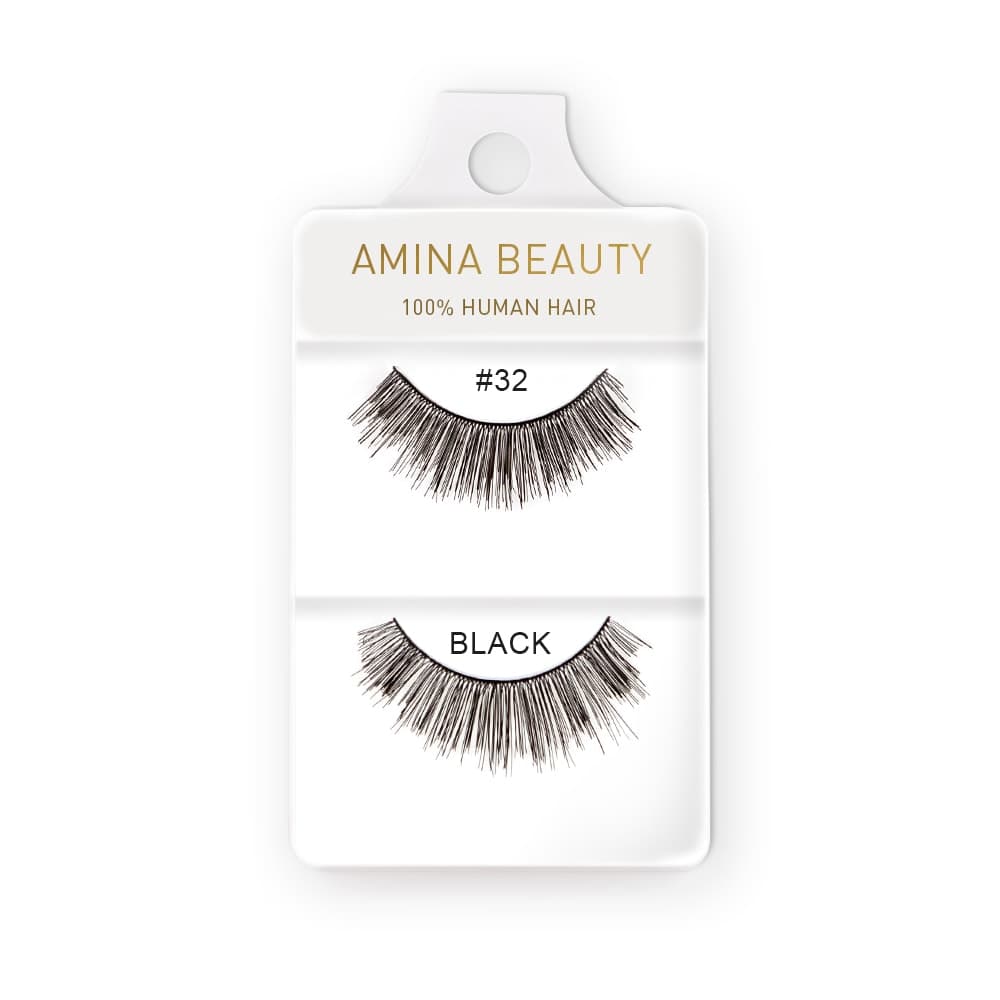 Amina Human Hair Eyelashes - Style 32