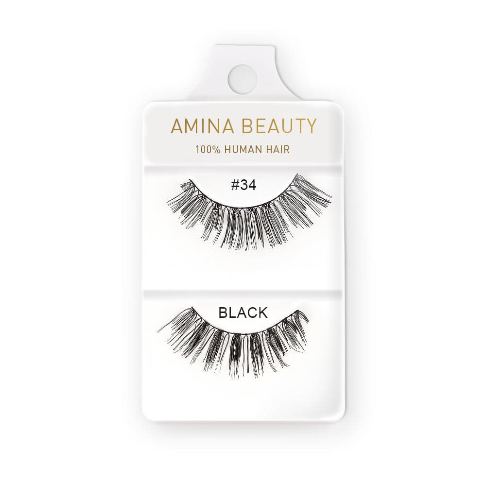 Amina Human Hair Eyelashes - Style 34
