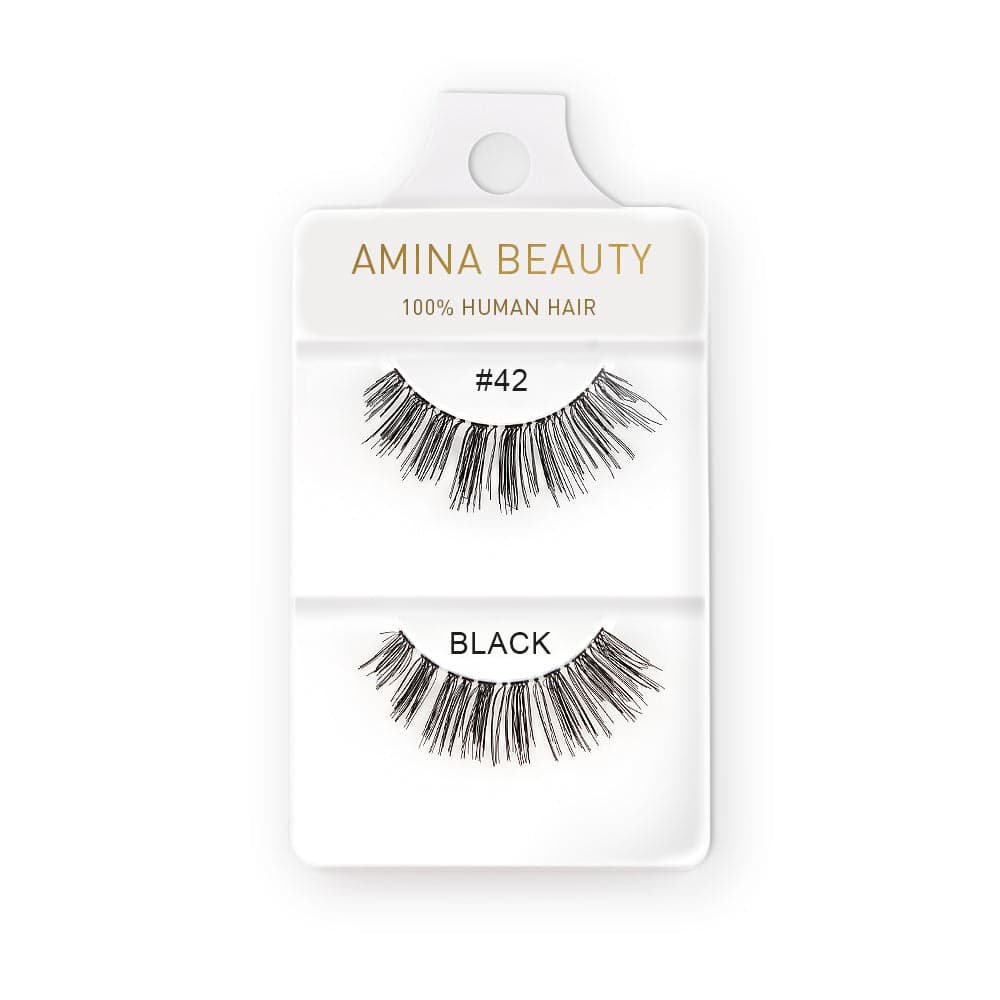 Amina Human Hair Eyelashes - Style 42