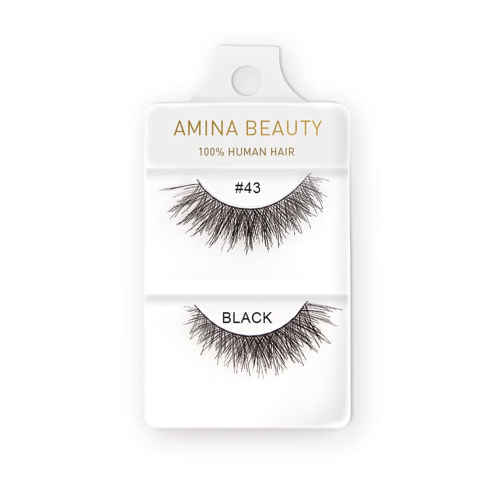 Amina Human Hair Eyelashes - Style 43