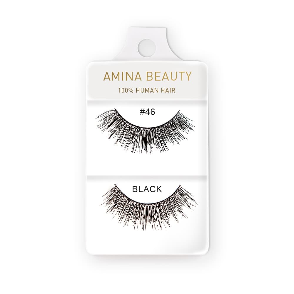 Amina Human Hair Eyelashes - Style 46