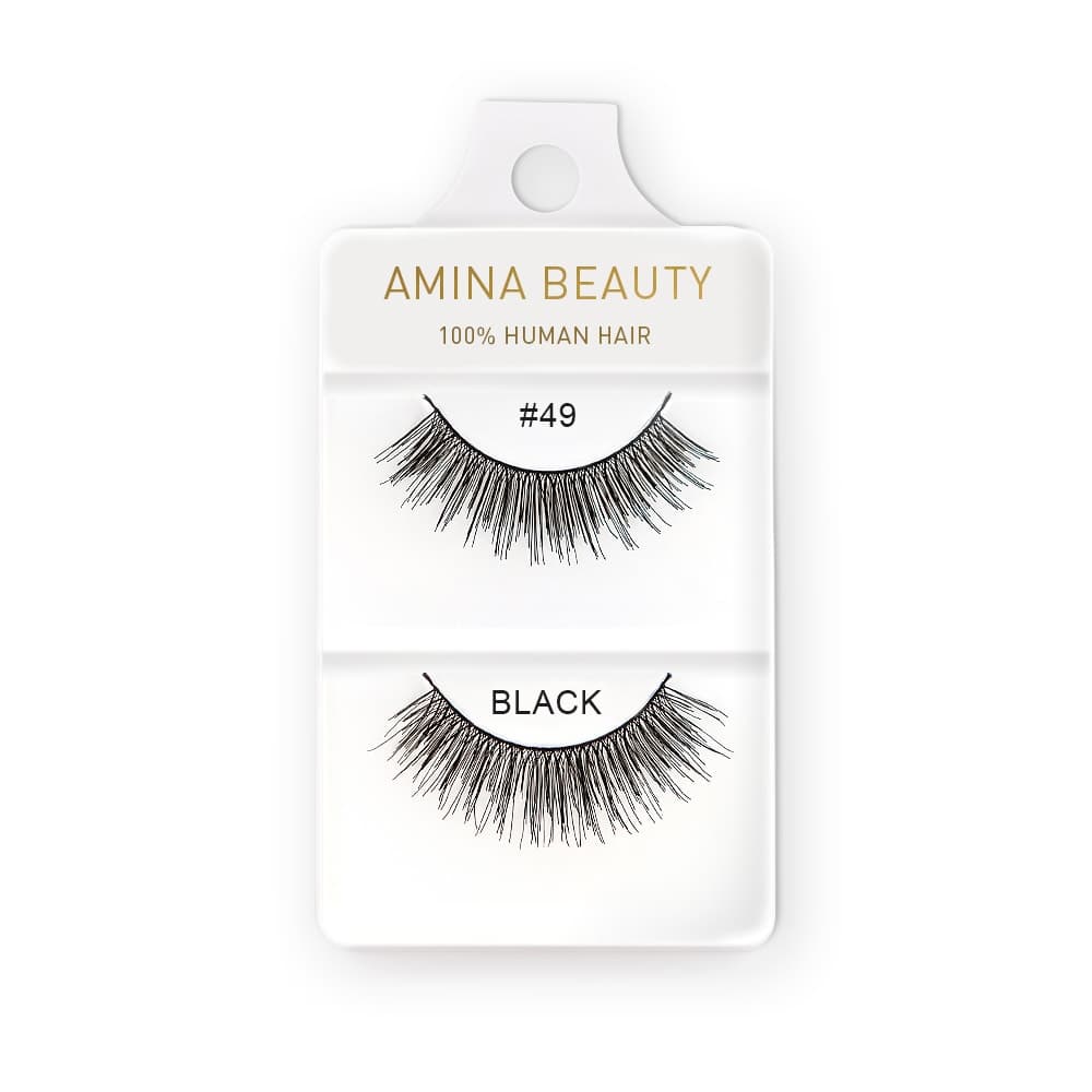 Amina Human Hair Eyelashes - Style 49
