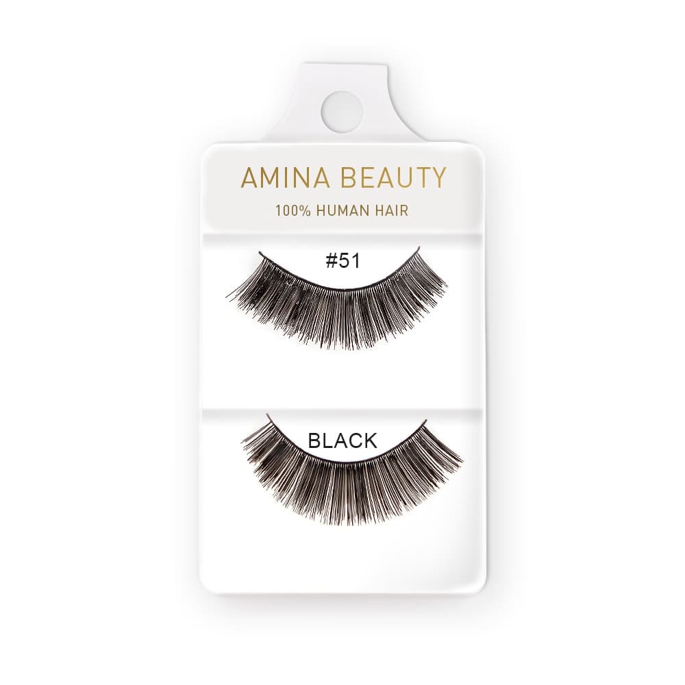 Amina Human Hair Eyelashes - Style 51
