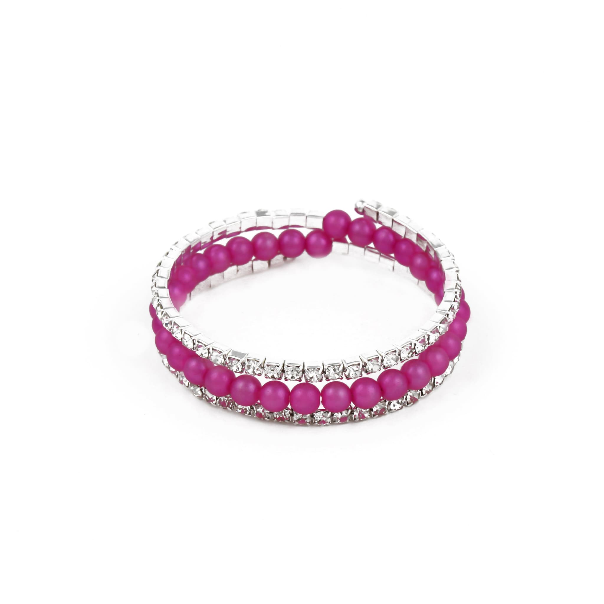 Pink Pearl & CZ Bracelet
