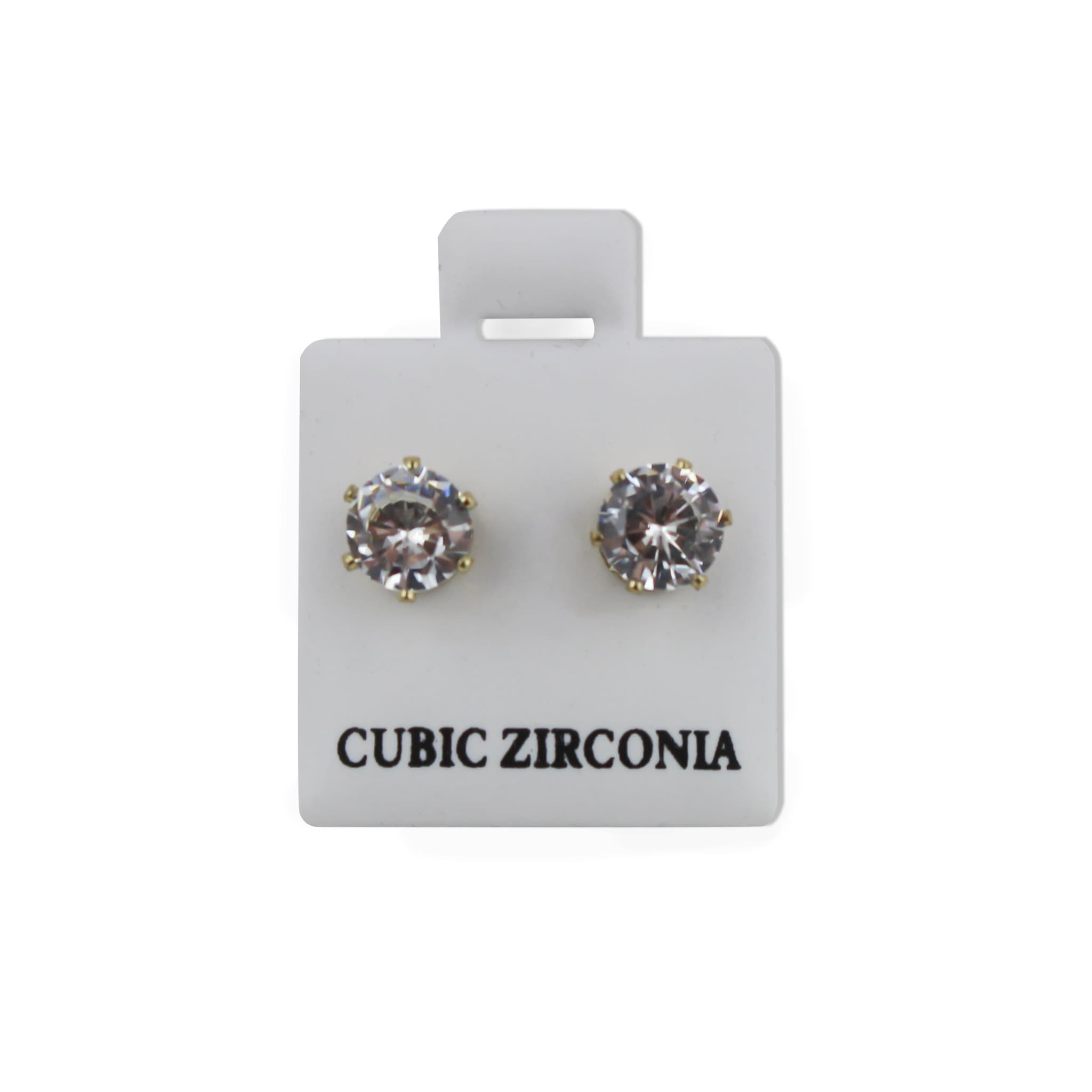 Hexagon CZ Earrings